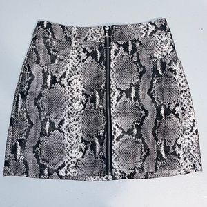 Boutique Snakeskin Skirt